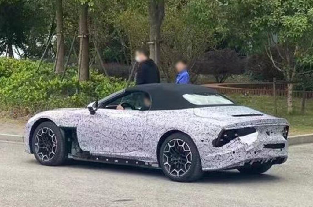 MG Cyberster testing on road spotted