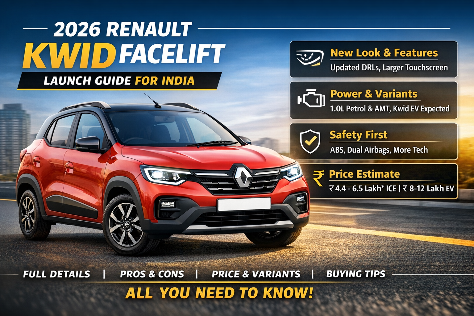 2026 Renault Kwid Facelift