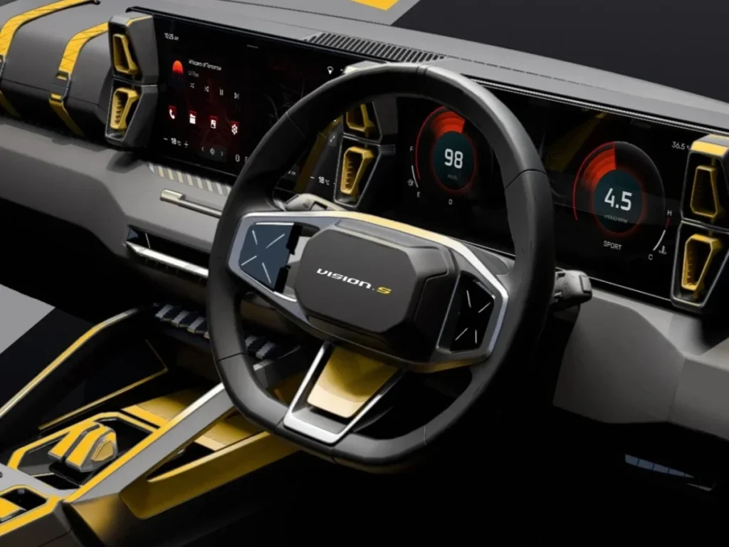 Mahindra Vision S interior dashboard spy image