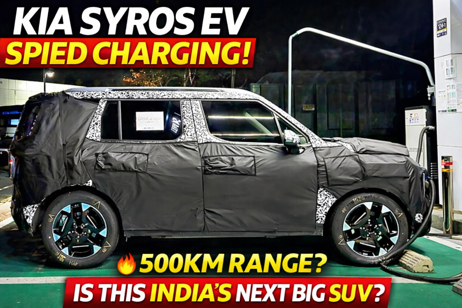 Kia Syros EV Spied