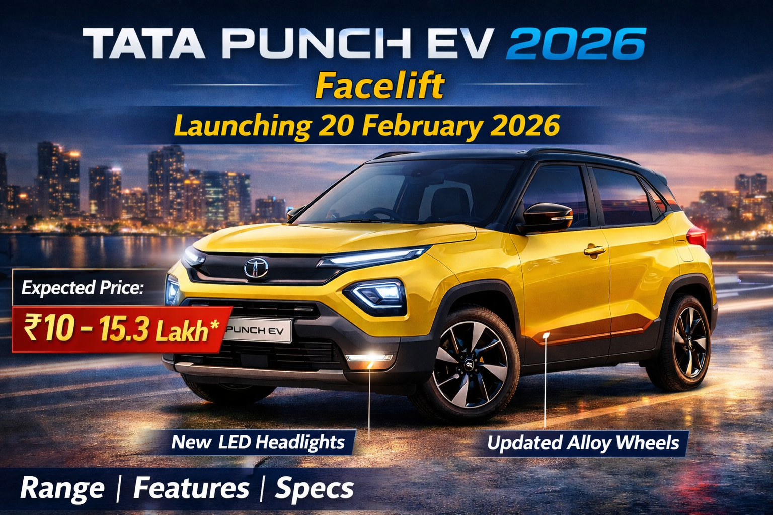 Tata Punch EV facelift