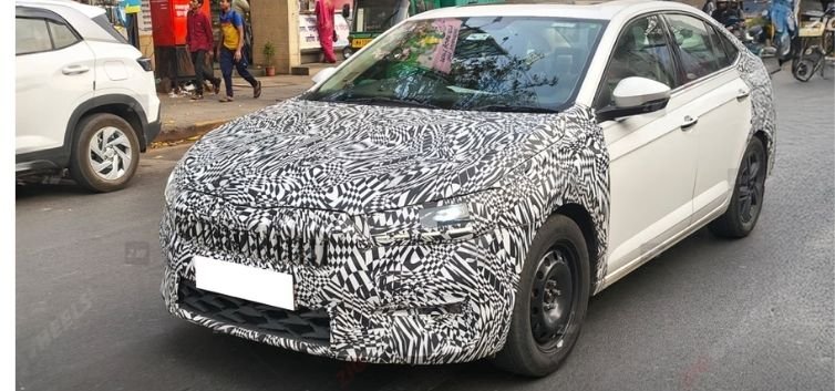 2026 Skoda Slavia Facelift Spied