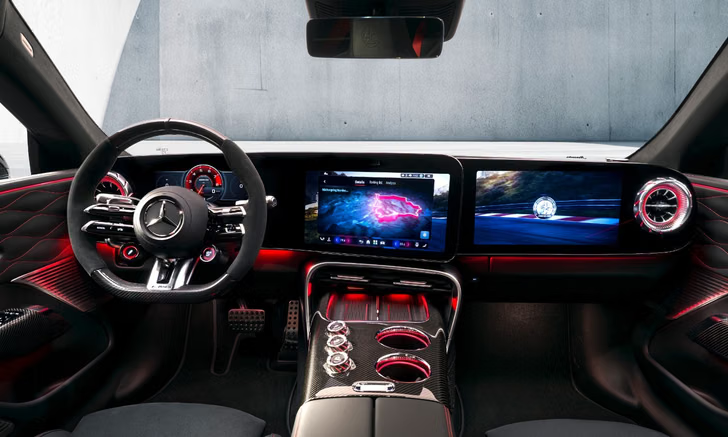 Next Gen AMG GT 4 Massive Digital Cockpit 
