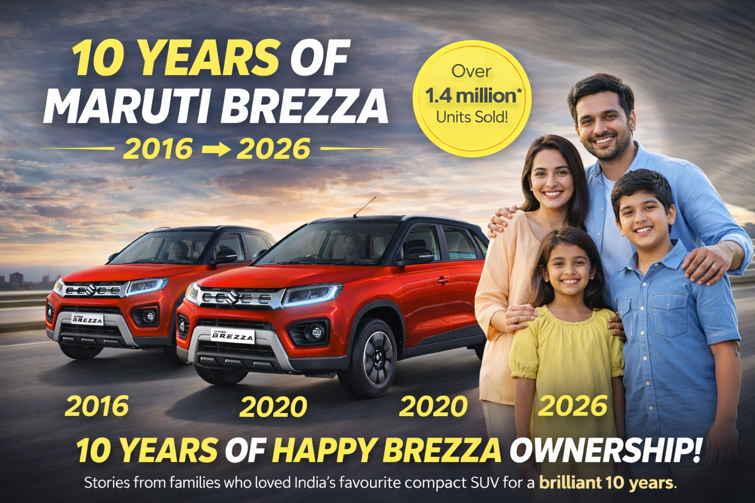 10 years of Maruti Brezza celebration