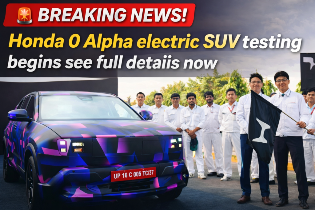 Honda 0 Alpha EV Testing 