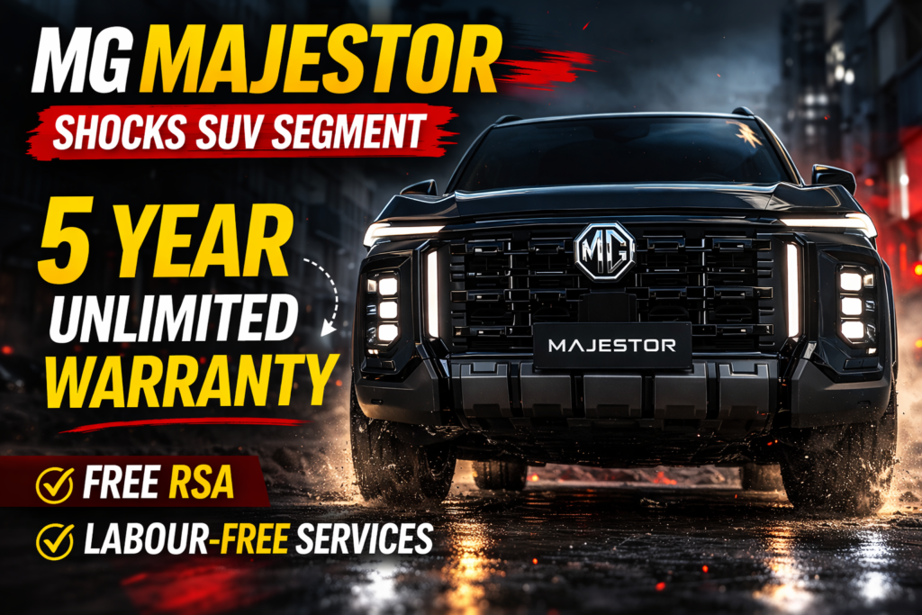MG Majestor 5 Year Unlimited Warranty 