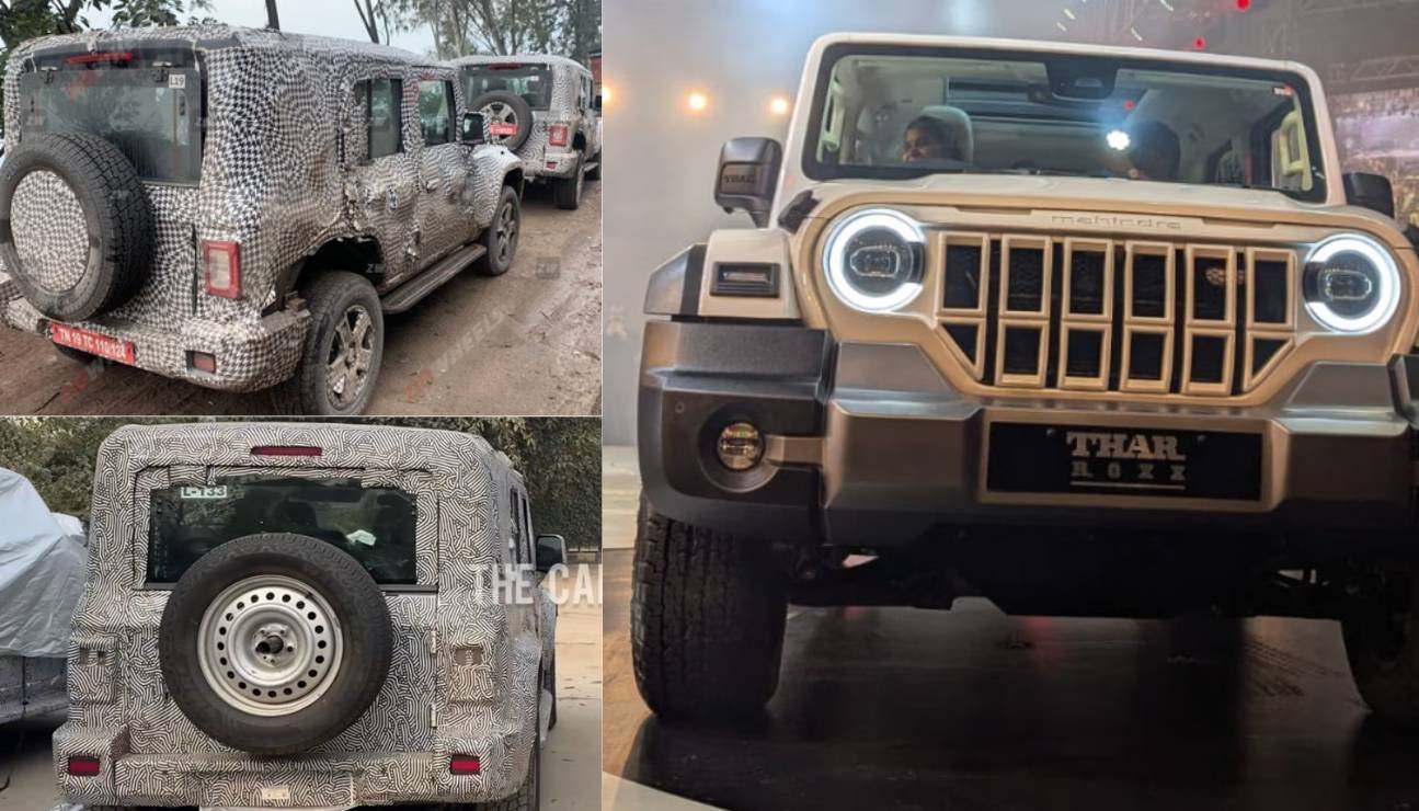 Thar 5 Door Spied Again Roxx Design Hints Revealed