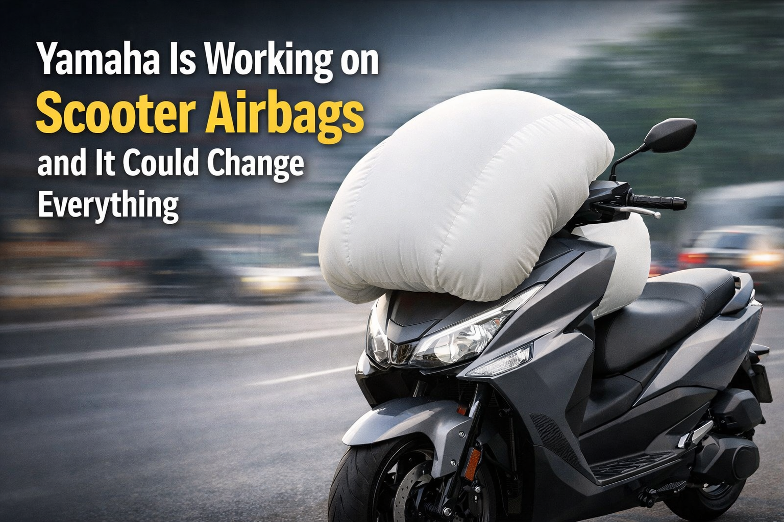 Yamaha’s New Scooter Airbag Idea Might Save Thousands of Lives